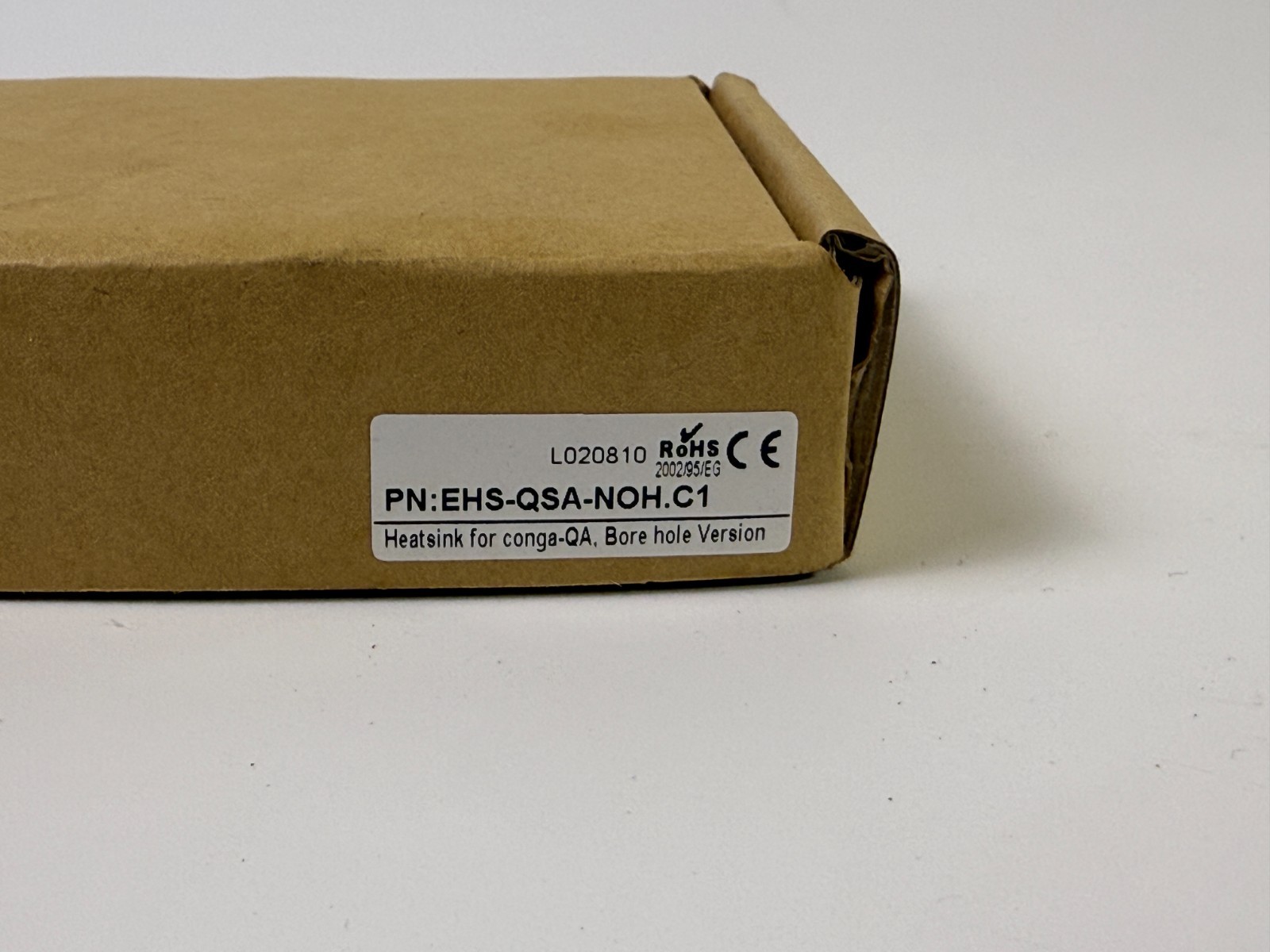 conga-QA Heatsink EHS-QSA-NOH.C1 Bore Hole Version w/ Thermal Pads & Hardware
