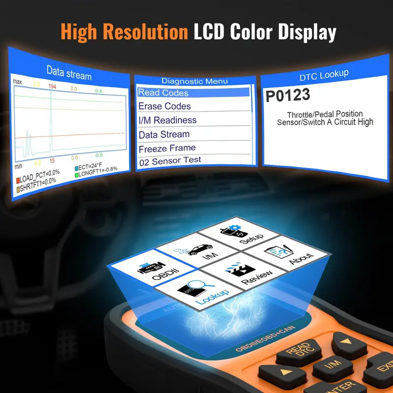 AUTOPHIX OBD2 Scanner Enhanced OM126P Vehicle Code Reader Auto Diagnostic Scan