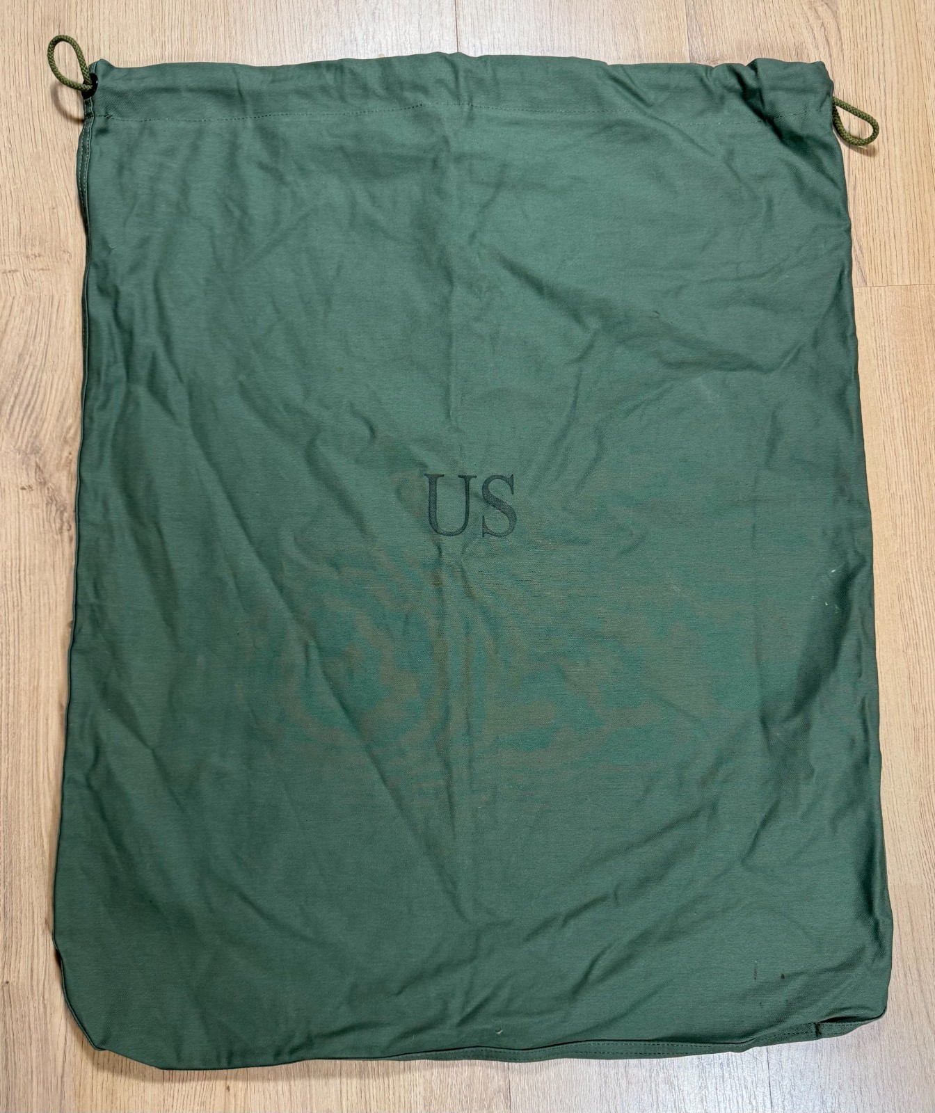 Vintage US Military Barracks Bag OD Green 100% Cotton Large Laundry Bag Sack
