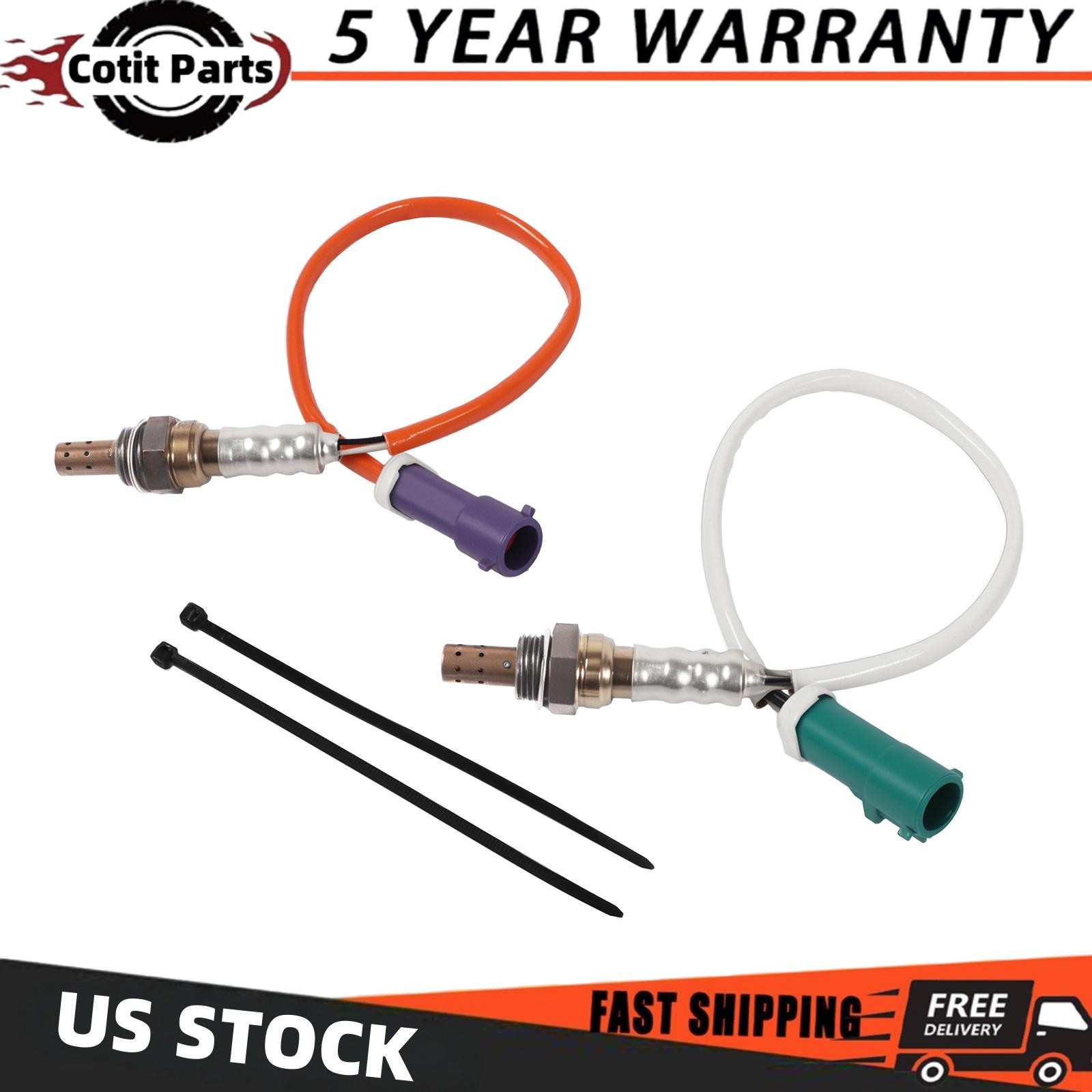 2pcs Upstream+Downstream O2 Sensor For 2011-2019 Ford Fiesta 1.6L Oxygen Sensor