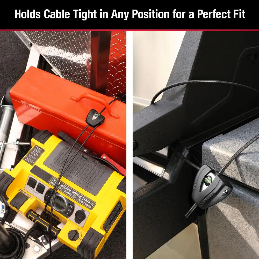 NEW Durable Adjustable 6ft Cable Lock with Key Braided Steel Locking Mechanism