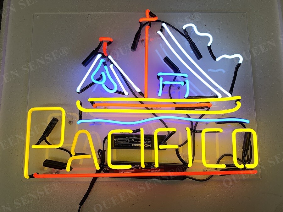 US STOCK 20" Cerveza Pacifico Sailboat Acrylic Neon Sign Lamp Light Beer JY