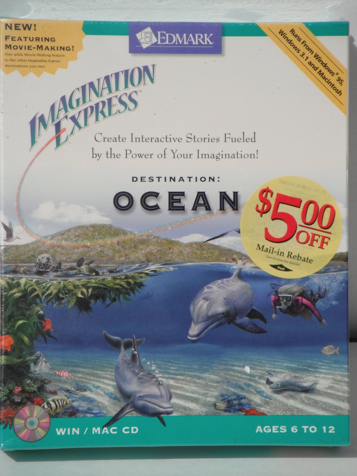 Imagination Express - Destination Oceans (Windows 95/98) NEW