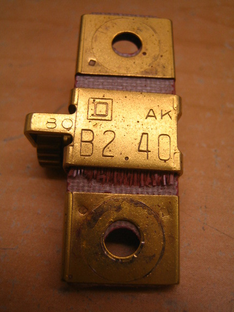 Square D B2.40 B Overload Relay THERMAL UNIT ~ Heater for starters