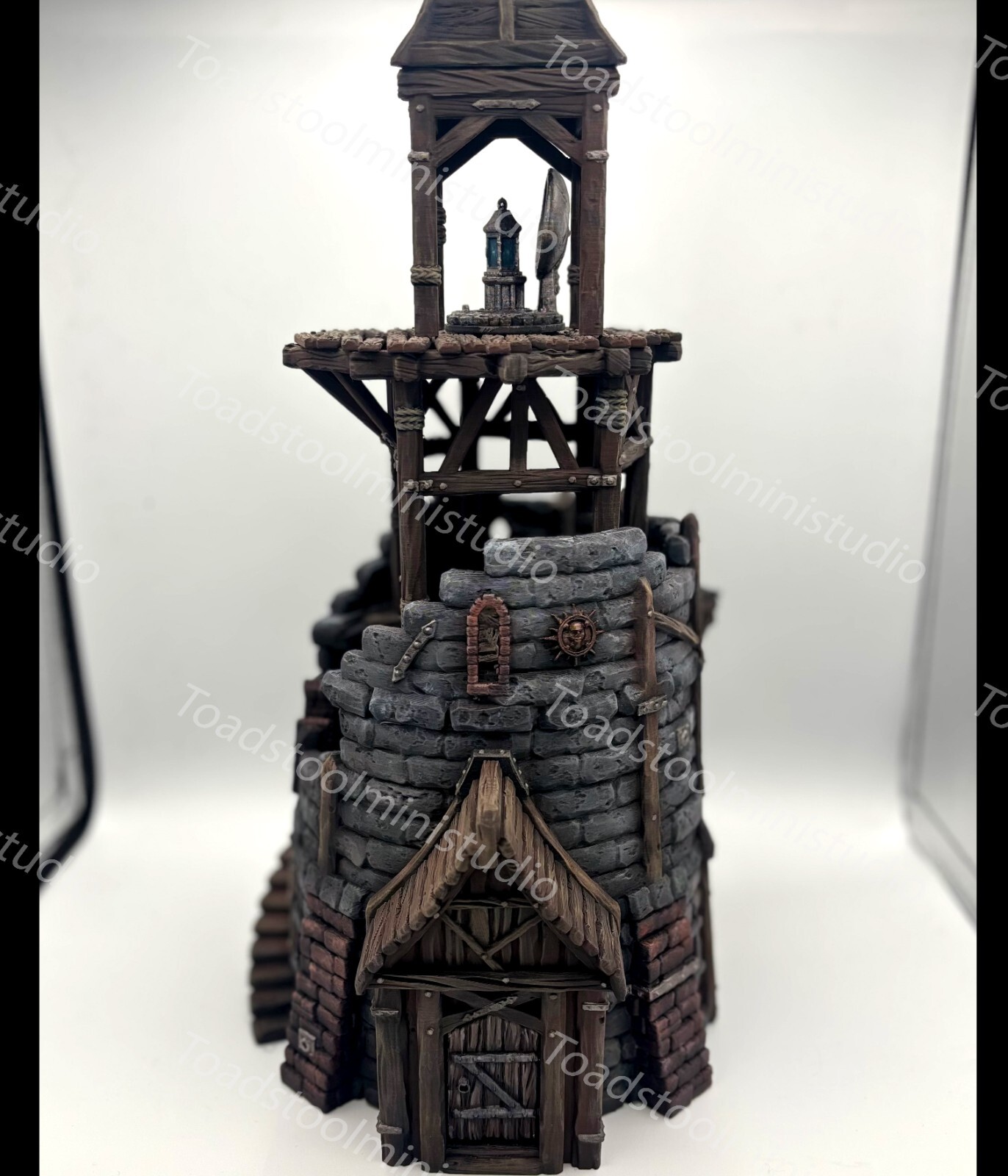 PAINTED Old Lighthouse Hexengarde 2 - Warhammer Mordheim D&D Old World Terrain