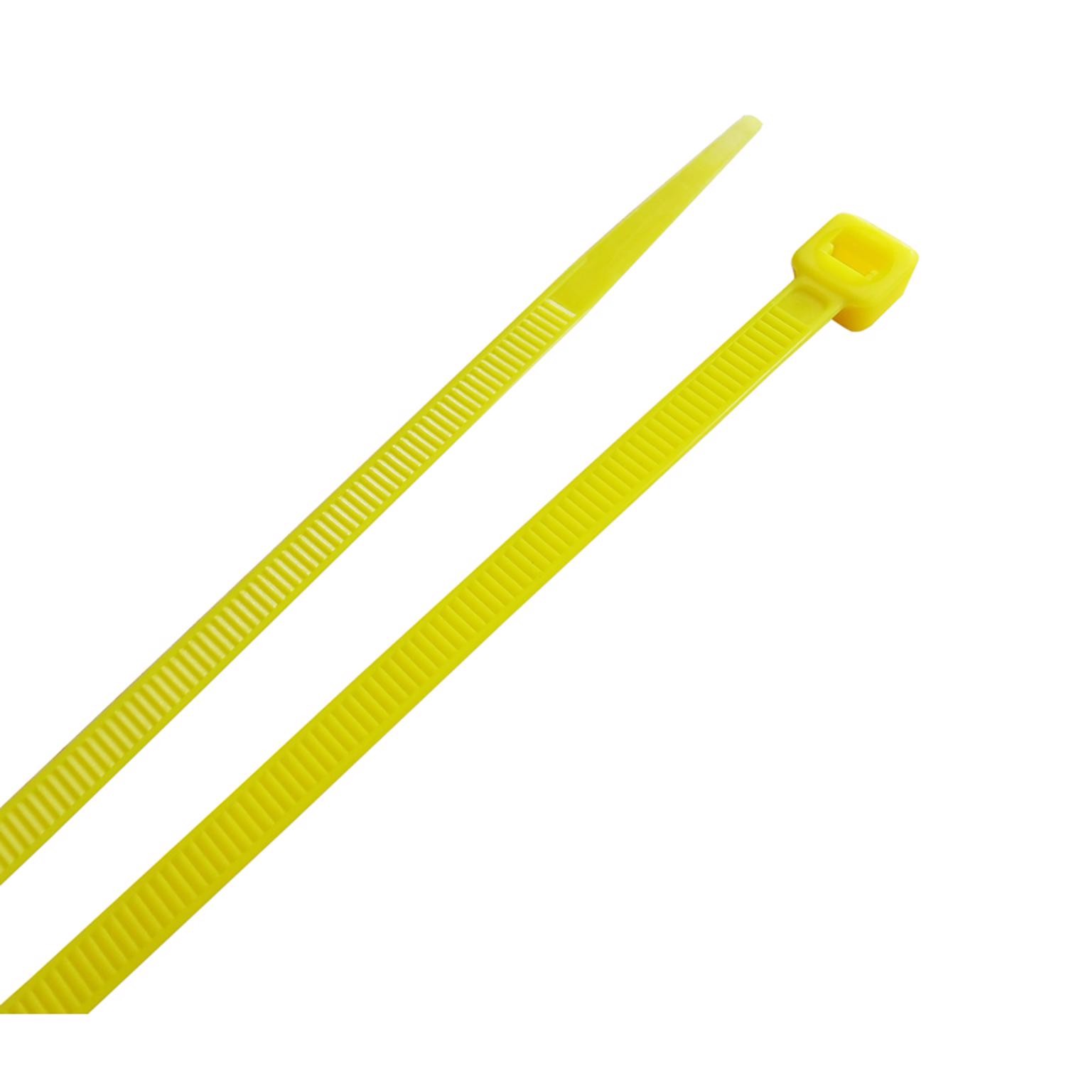 Home Plus LH-S-200-8-YW 50 lbs. Tensile Strength Yellow Poly Cable Tie 8 L in.