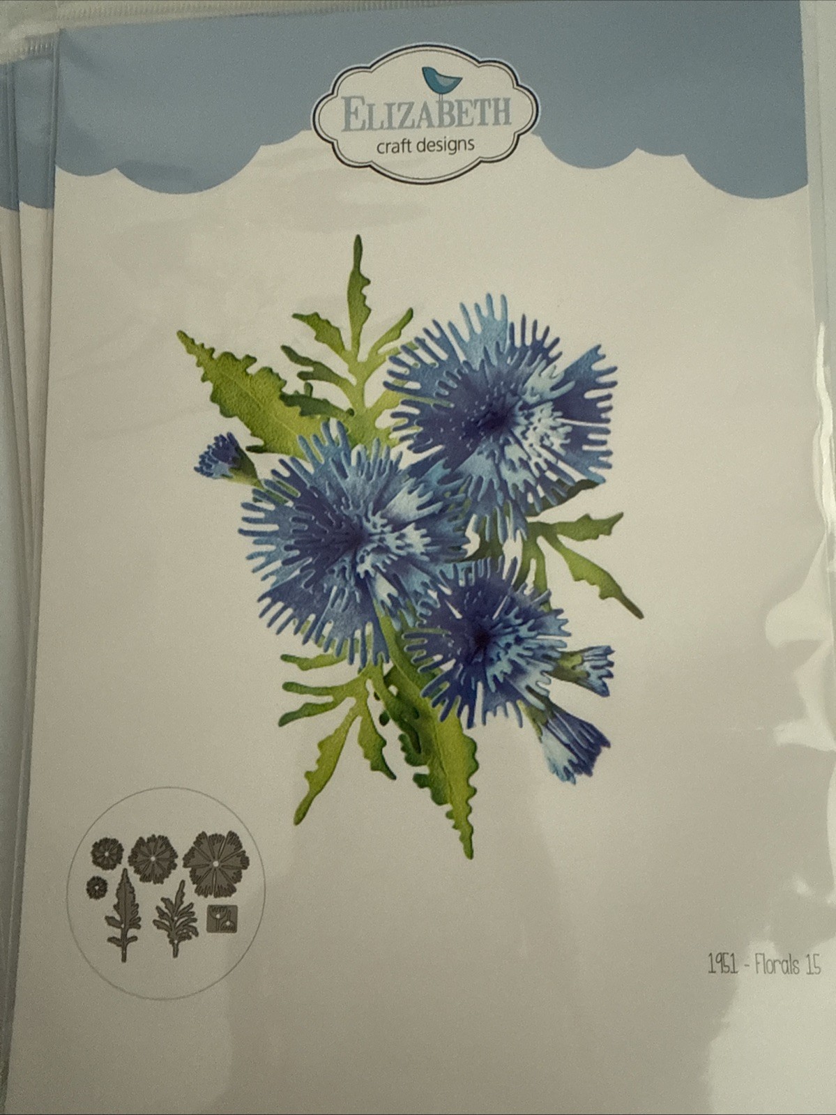 Elizabeth Craft Designs Florals 15 Dies 1951