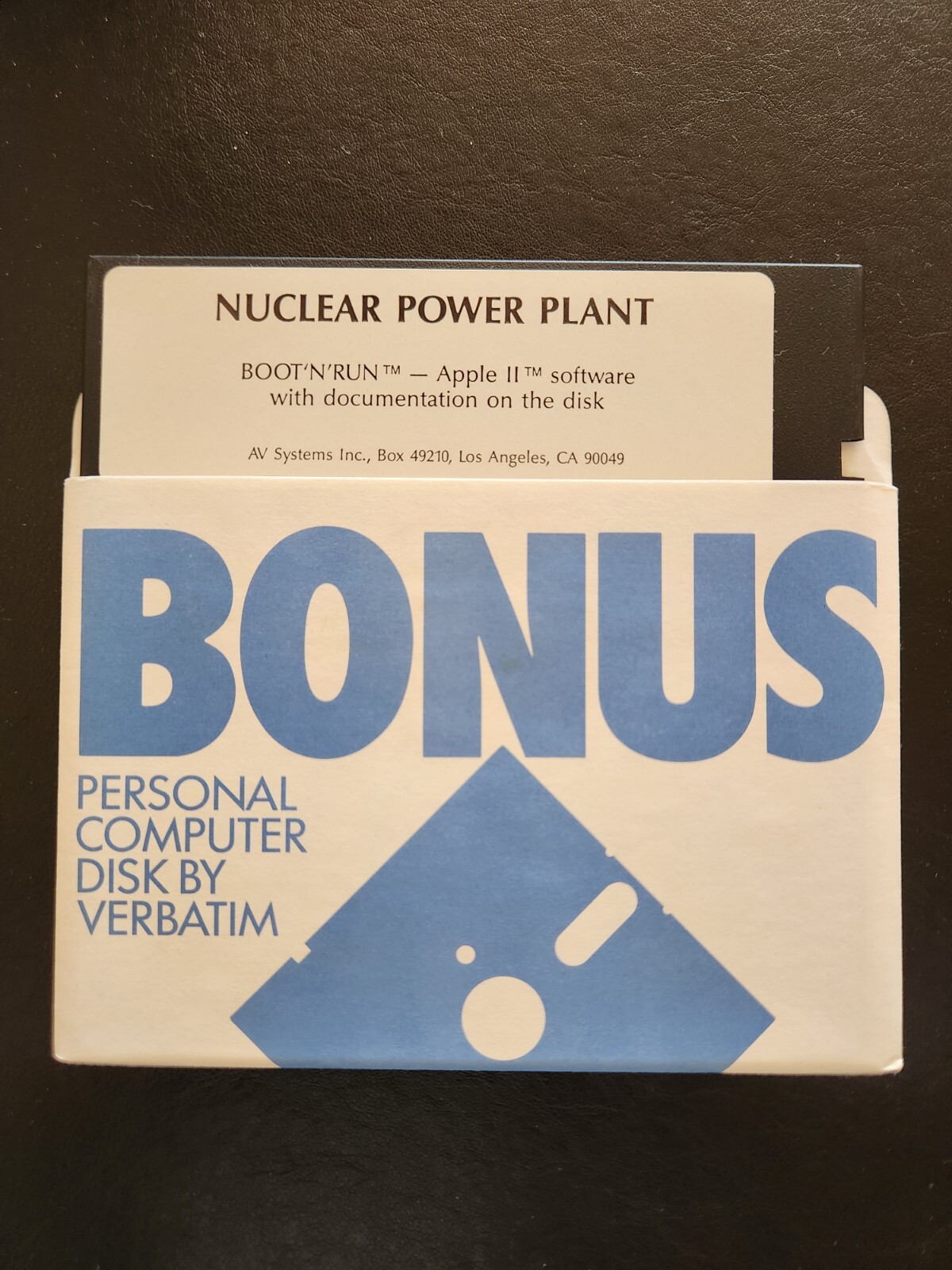 🧃☑️🍎 Mecc Nuclear Power Plant Simulator Vance 1985 Apple II 5.25 5.25" Disk 🍏