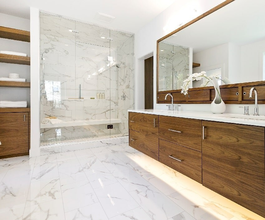 WALK-IN SHOWER 4 Brackets | Floating Shower Bench KERDI-BOARD 2''| L 60 x W16 in