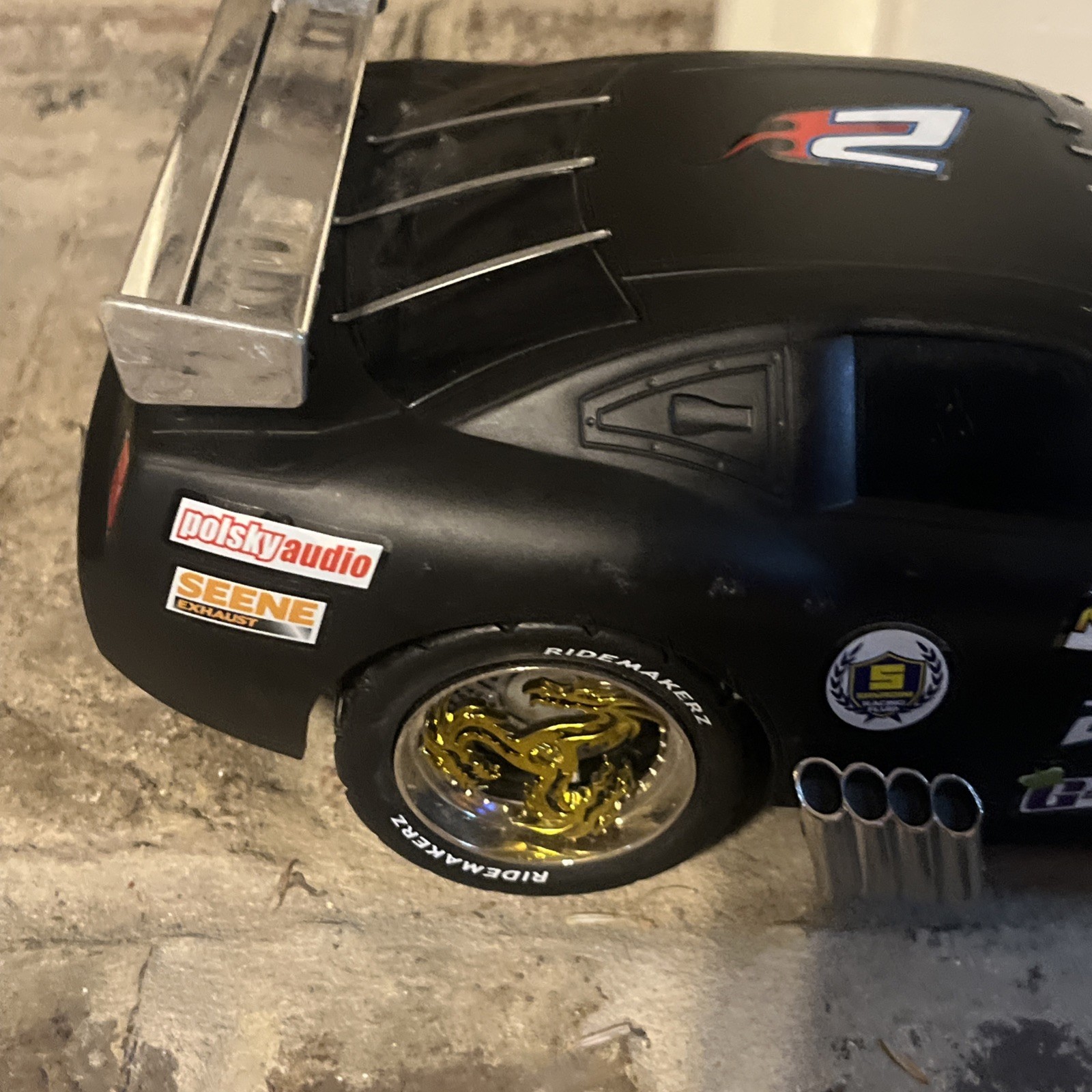 Ridemakerz RC Car, Remote, Hex Wrench Tool, Decals. Works