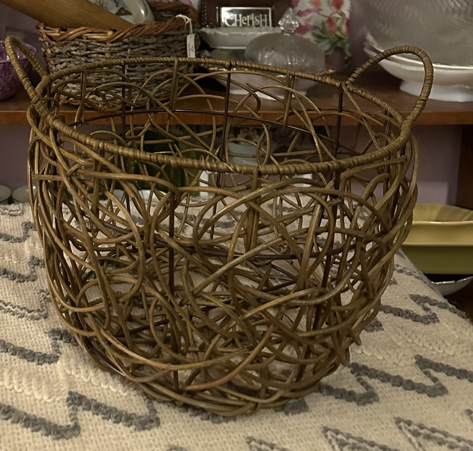 Wire & Twig Basket