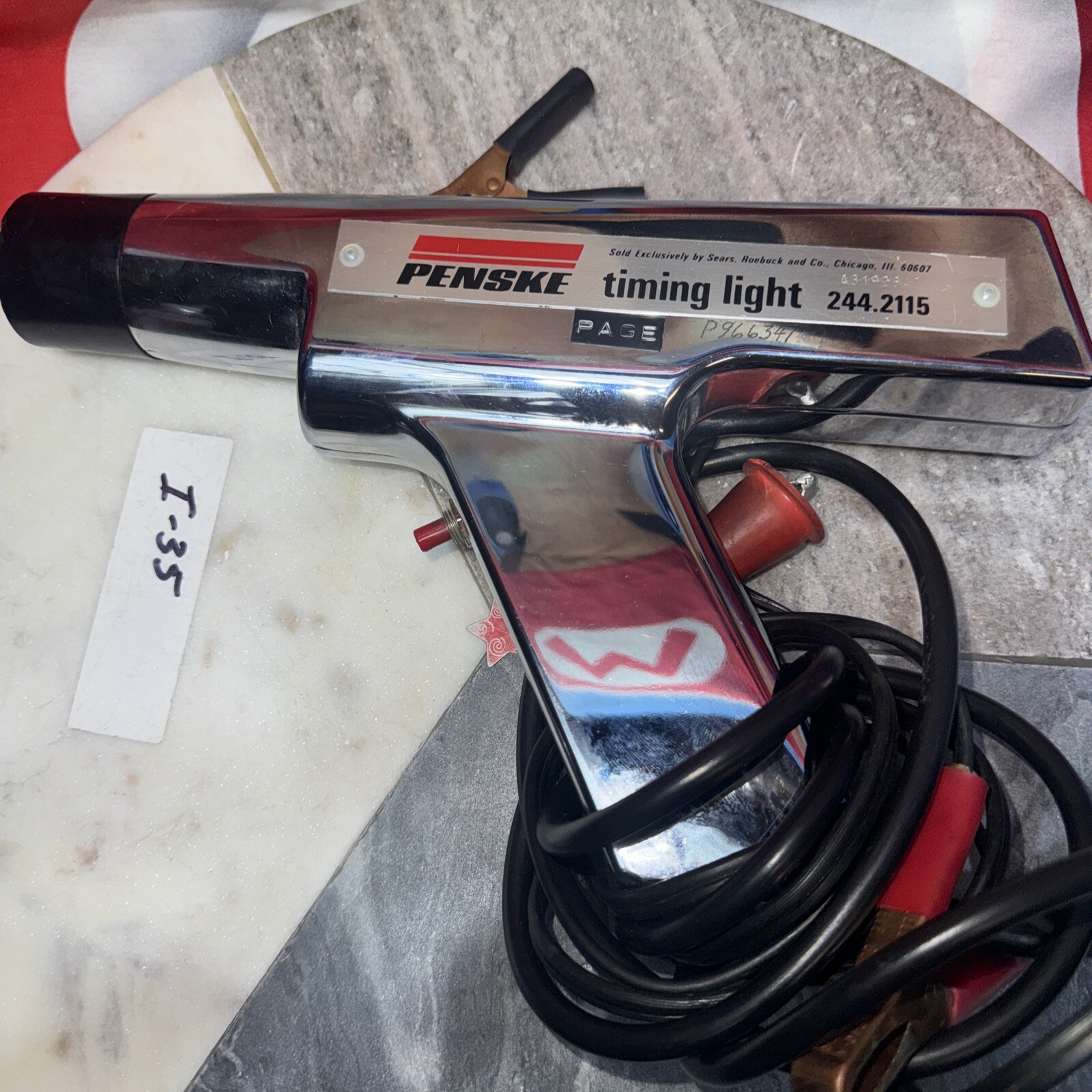 Vintage Sears & Roebuck Penske Chrome Power Auto Timing Light 244.2115