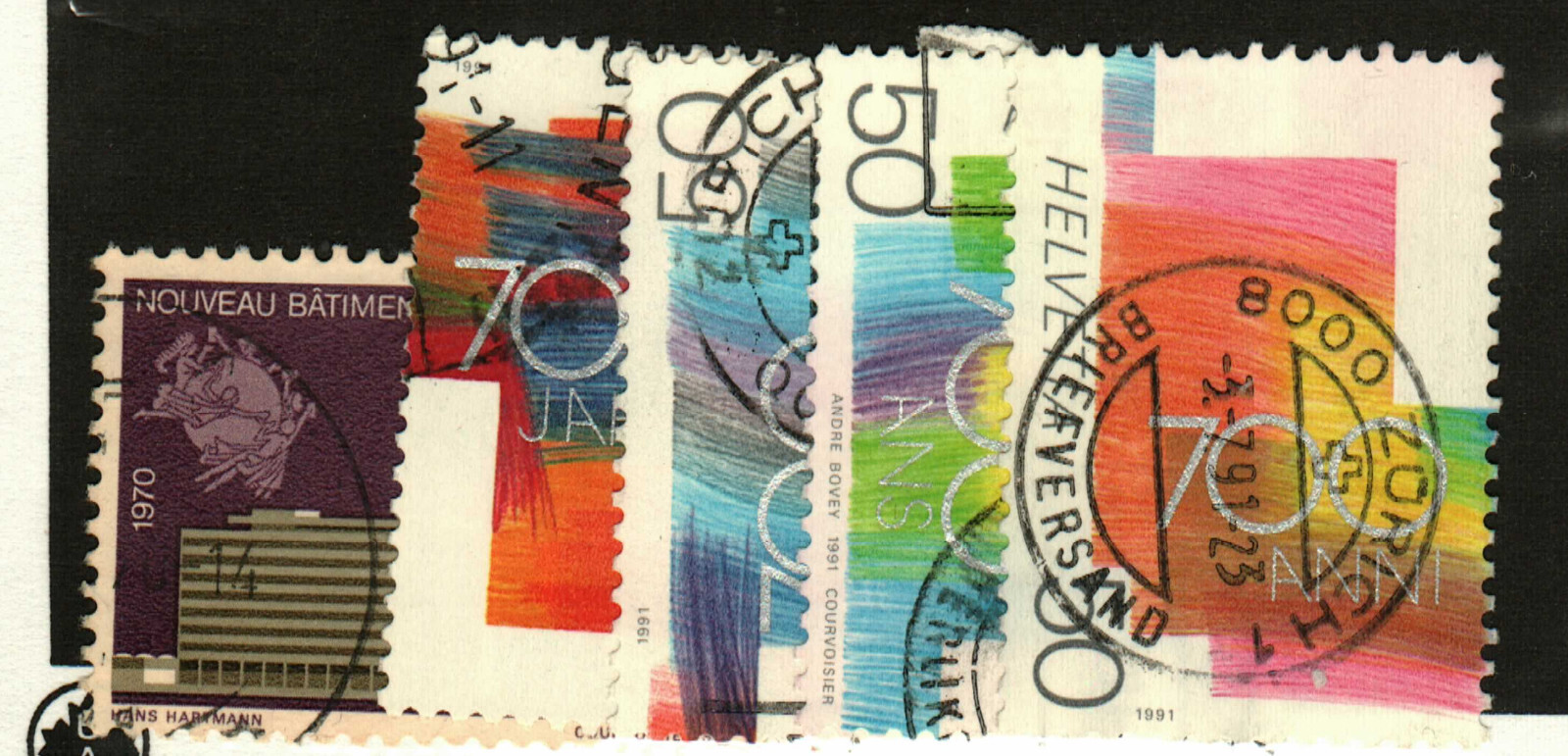 Switzerland #514, 884-7 used