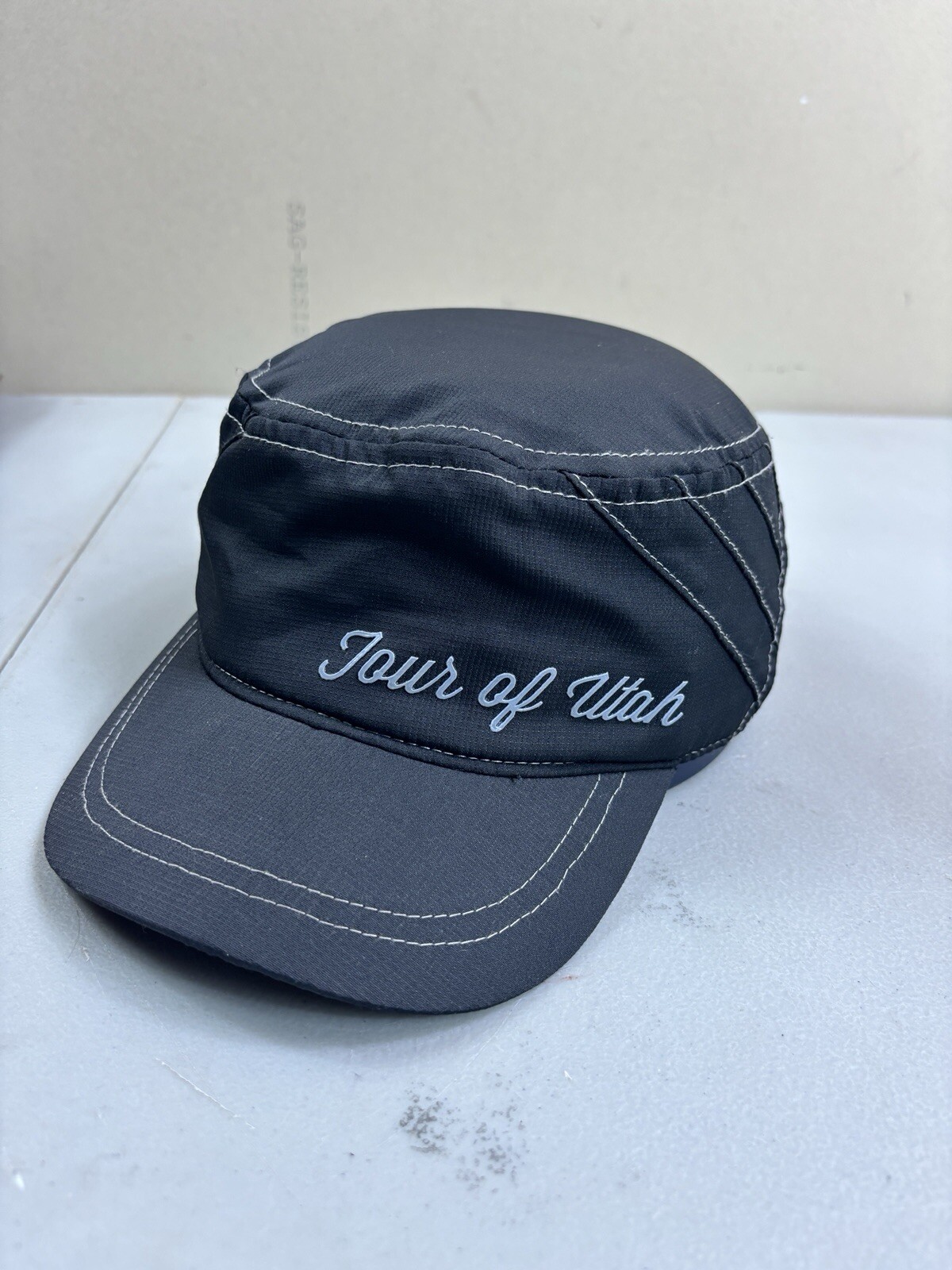 DNA Cycling Hat Medium Tour De Utah Panel Style Active Outdoor Cap Charcoal Gray