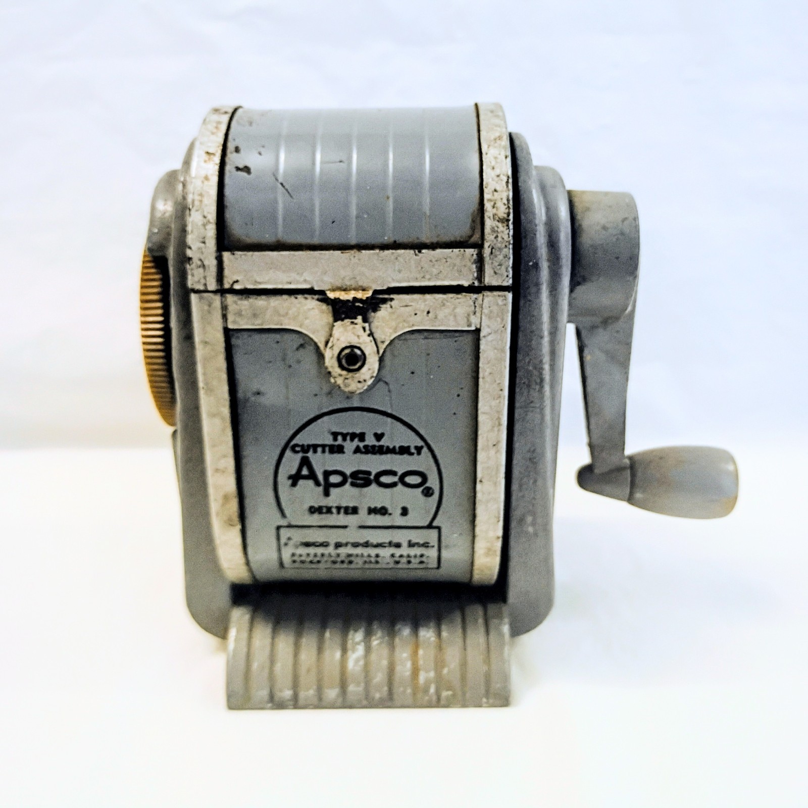 Apsco Dexter Heavy Duty Industrial-Style Manual No 3 Pencil Sharpener USA