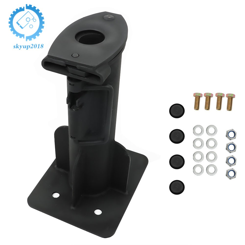 Fit For Truck Trailer 17" Fifth (5th) Wheel to Gooseneck Adapter Hitch Black