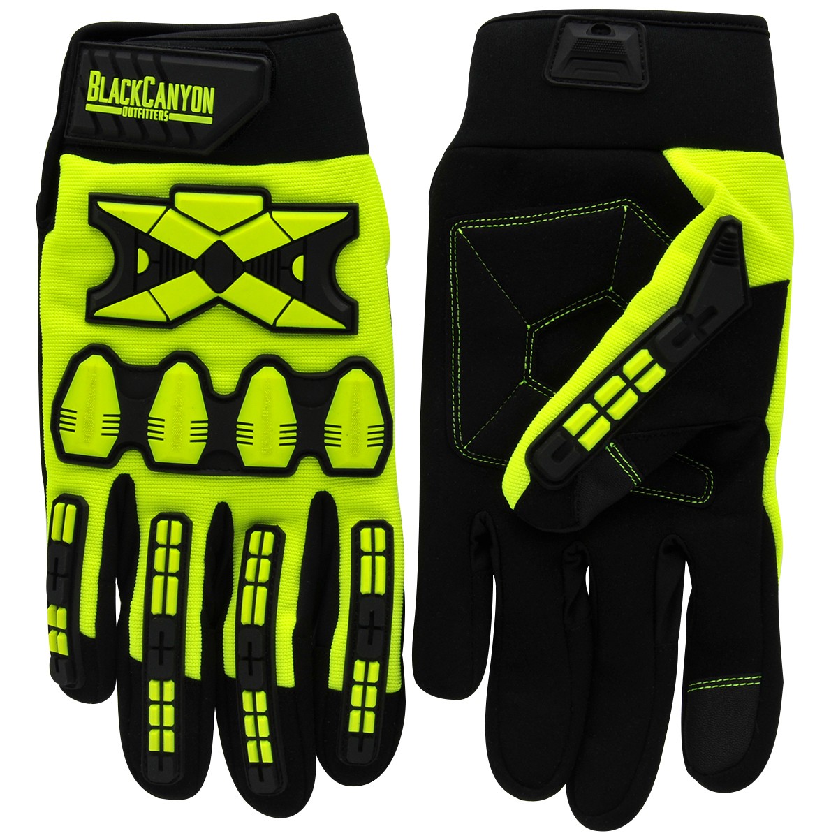 Blackcanyon Outfitters BHG647AXL Hi-Vis Work Gloves XL Green