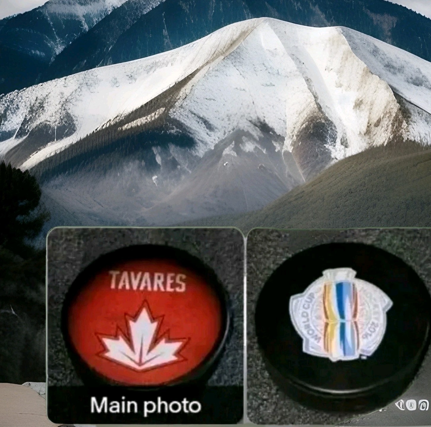JOHN TAVARES 2016 WORLD CUP OF HOCKEY TEAM CANADA 🇨🇦 PUCK Made In 🇸🇰