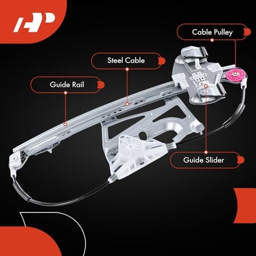 Power Window Regulator without Motor Replacement for Cadillac Front Driver(LH)