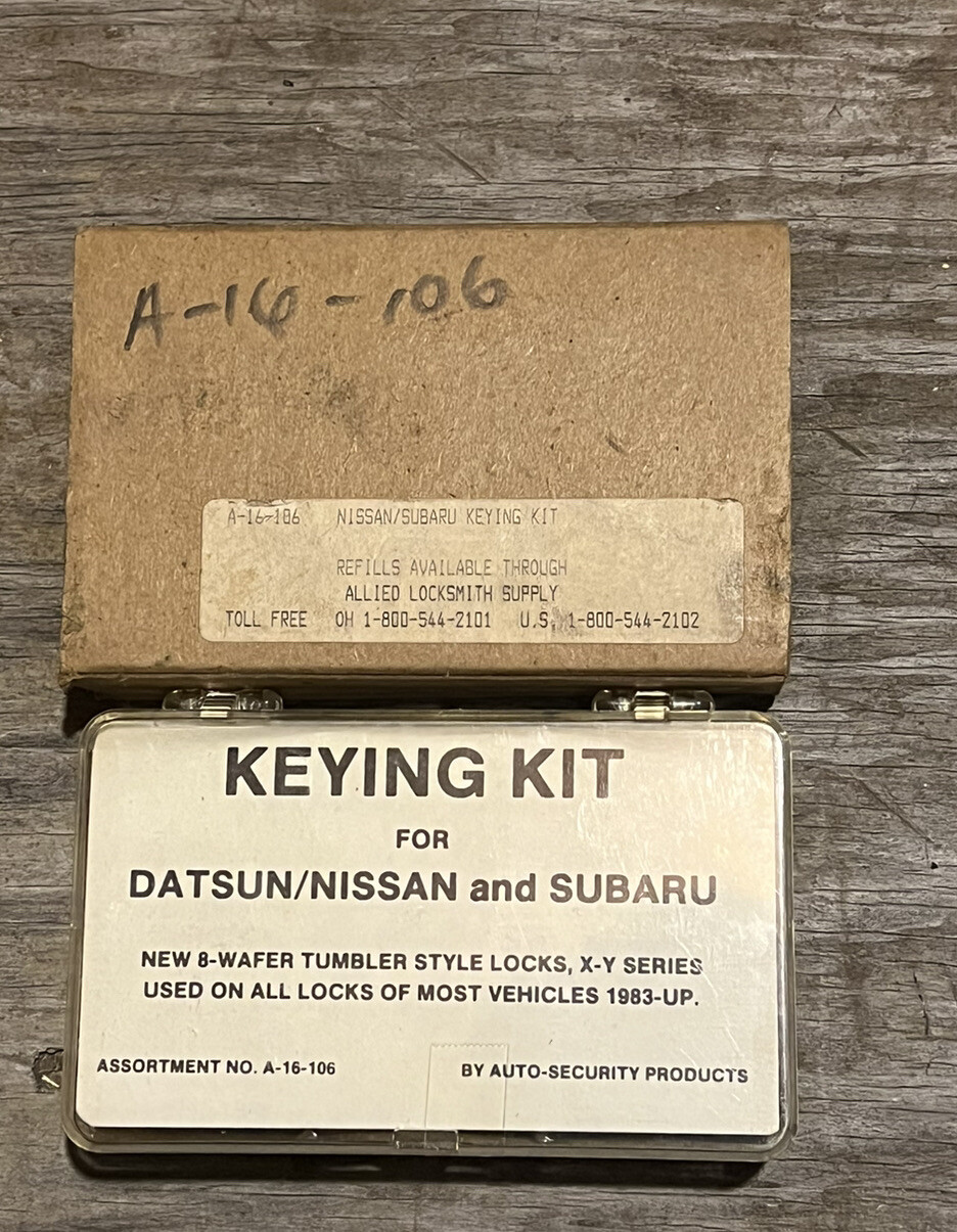 Datsun & Subaru Keying Kit A-16-104 door truck ignition lock 70's, 80's A-16-105