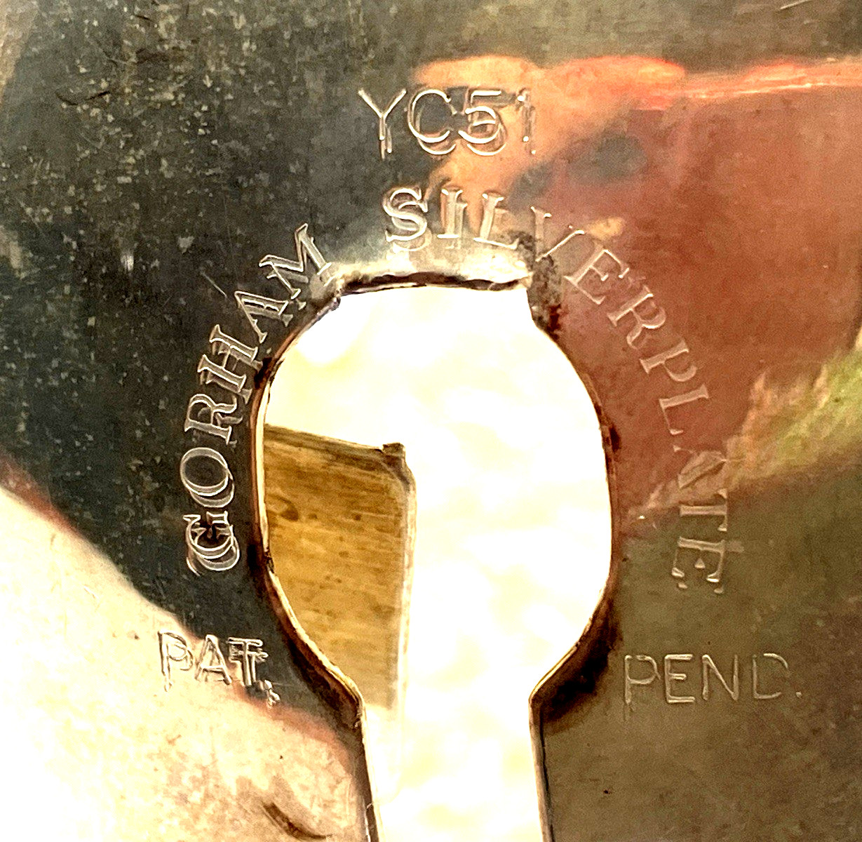 Vintage 1960's 2- Gorham Silver Plate Engraved Phone Handset Covers