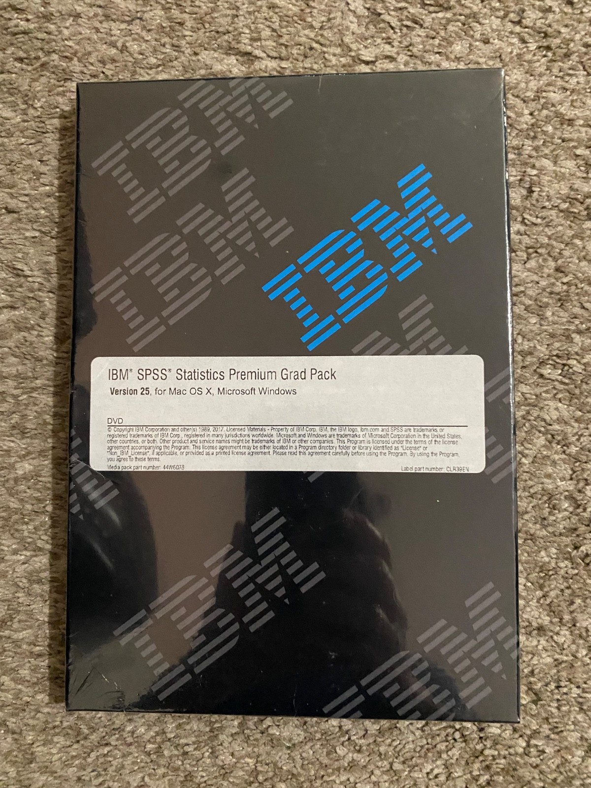 IBM SPSS Statistics Premium Grad Pack Vers 25 for Mac OS X Microsoft Windows NEW