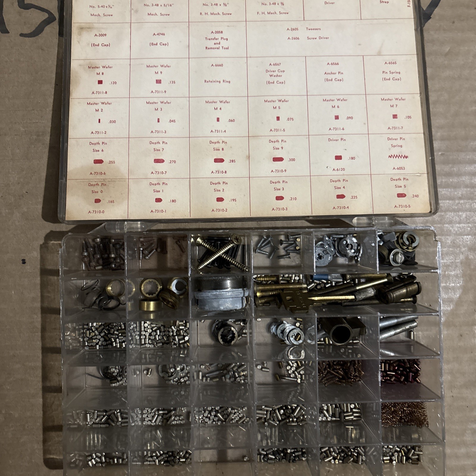 Vintage-Used-Dexter Locks-No. 2800 Keying Kit