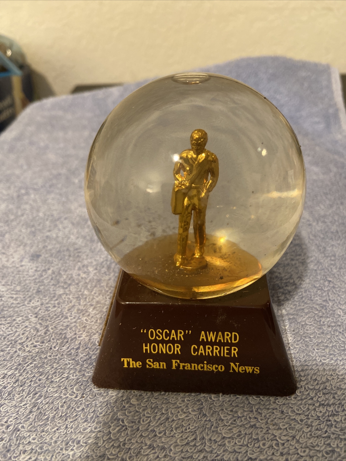 The San Francisco News "Oscar" Award Honor Carrier :Bill Wehrly III