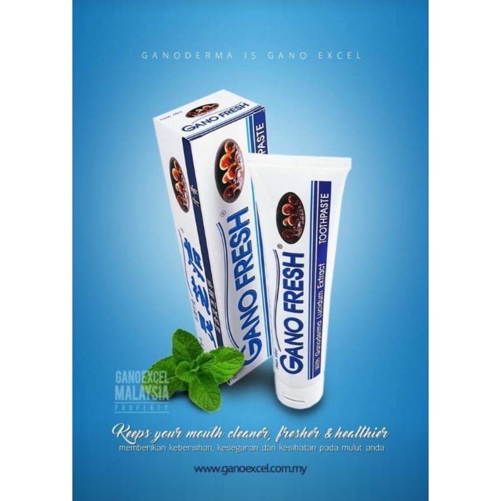 2 Boxes x 150g GANO EXCEL GANO FRESH TOOTHPASTE GANODERMA Free Shipping