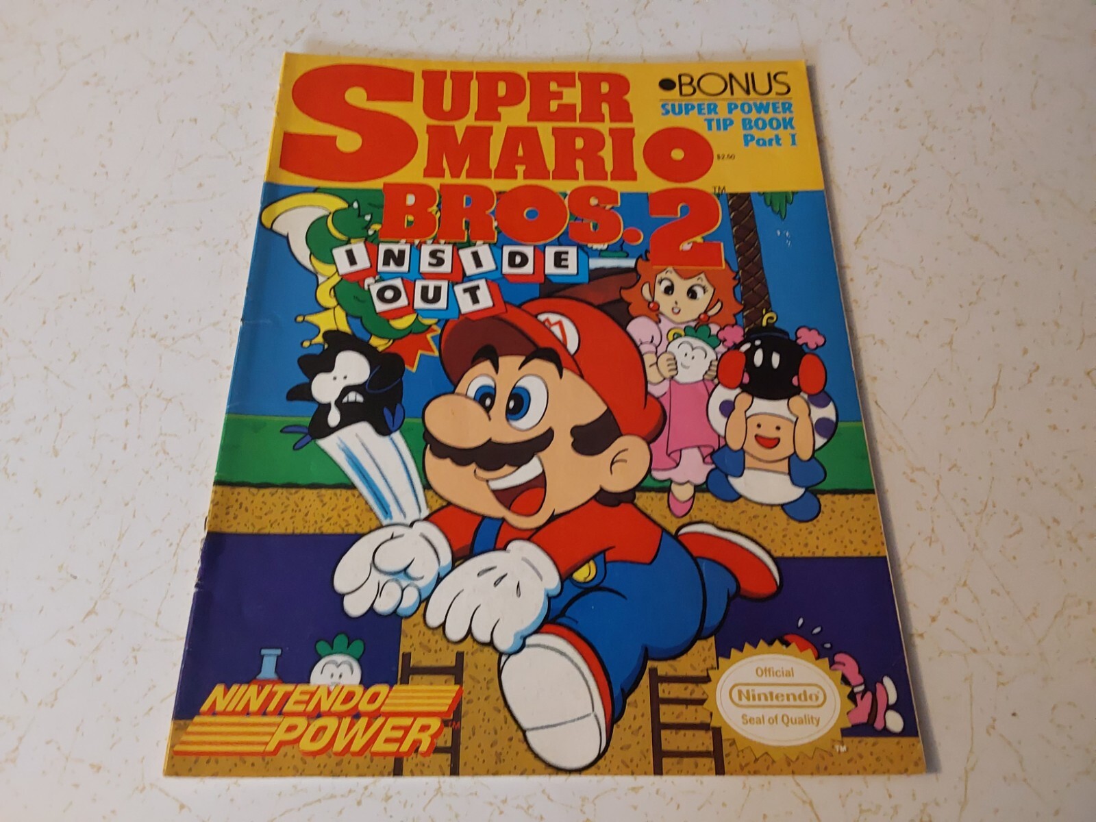 NINTENDO POWER MAGAZINE 1989 - SUPER MARIO BROS 2 - INSIDE OUT