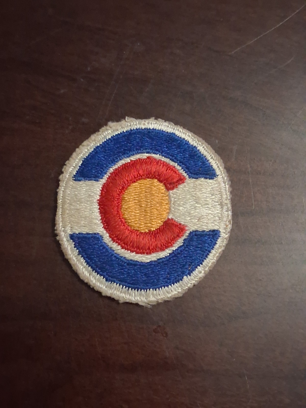 Army Patch: Colorado National Guard Headquarters - cut edge