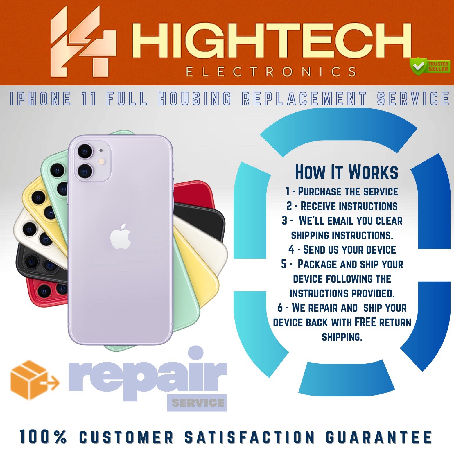 iPhone 11 Full Housing Replacement Service