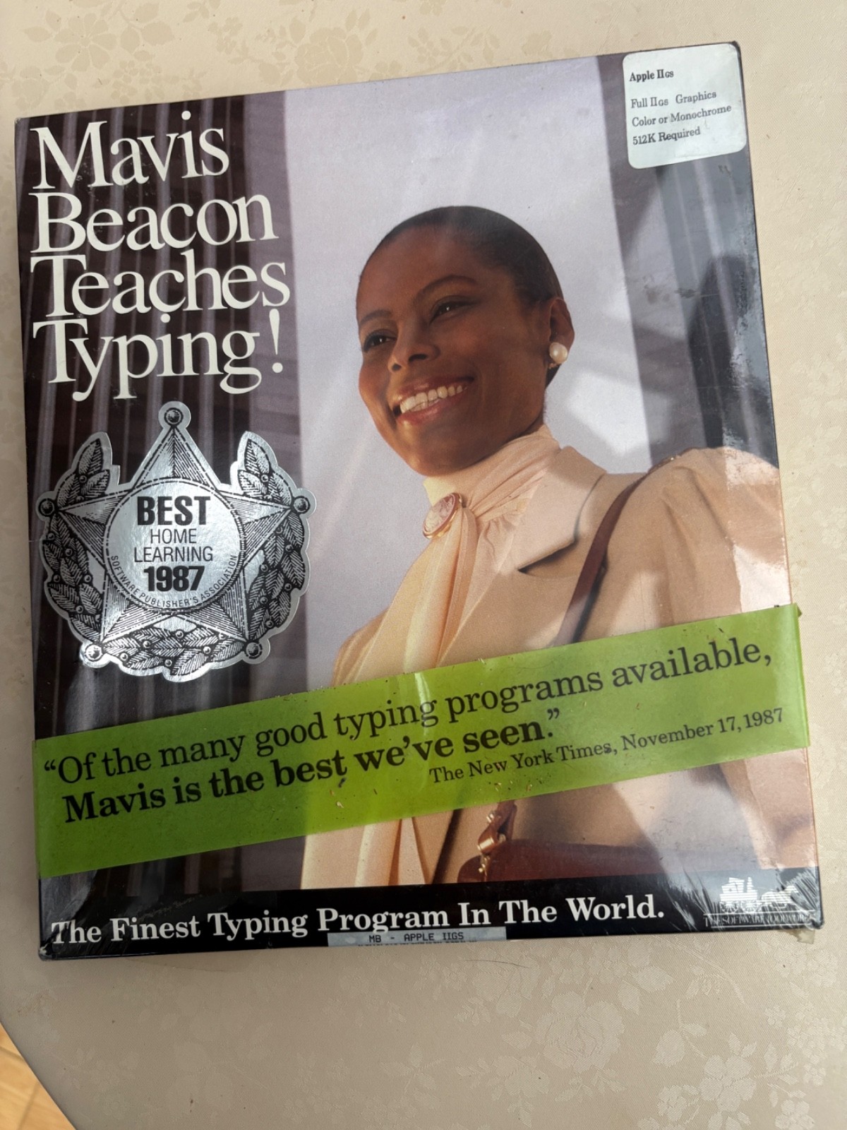 1987 MAVIS BEACON TEACHES TYPING C64/128 DISKS MANUAL APPLE II GS NEW SEALED