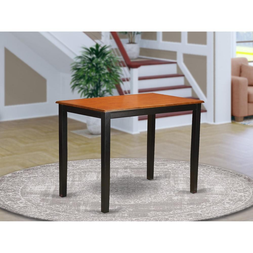 YACH3-BLK-C 3 Pc Dining counter height set-pub Table and 2 Kitchen Dining...