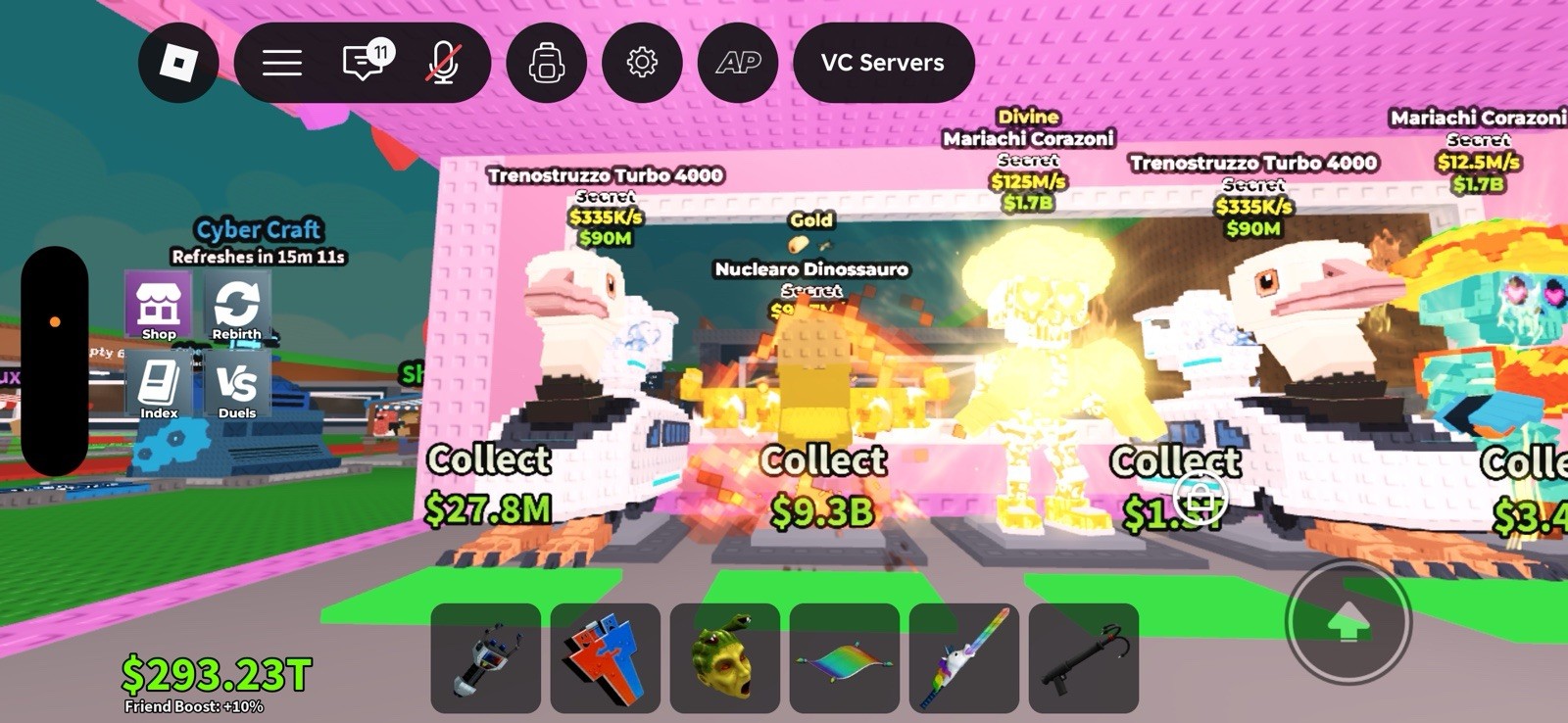 Roblox secret nuclearo dinossauro steal a brainrot
