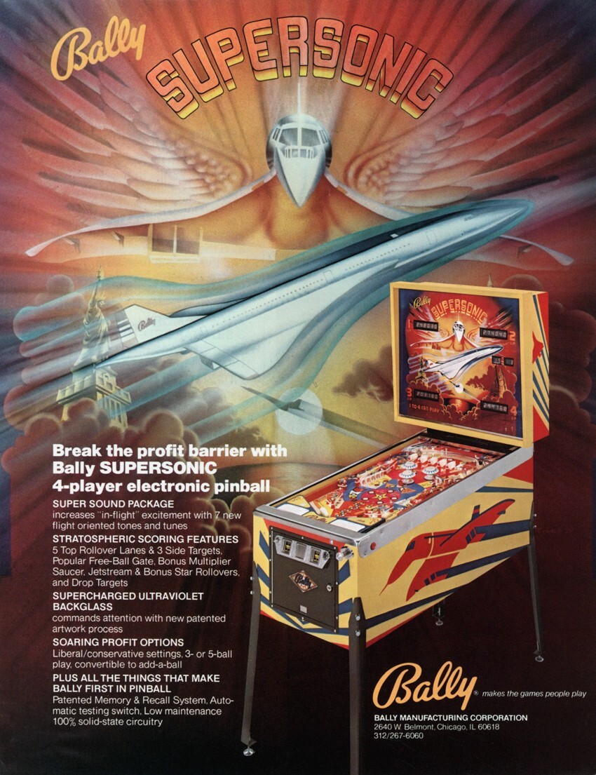 1979 Bally Supersonic Pinball Machine Rubber Ring Kit