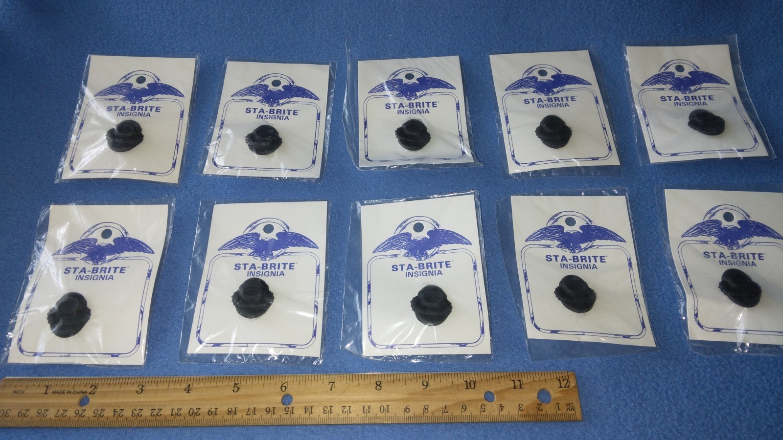 LOT OF 10 STA-BRITE - U.S. MILITARY SUBDUED SCUBA DIVER PINS  - NEW SEALED