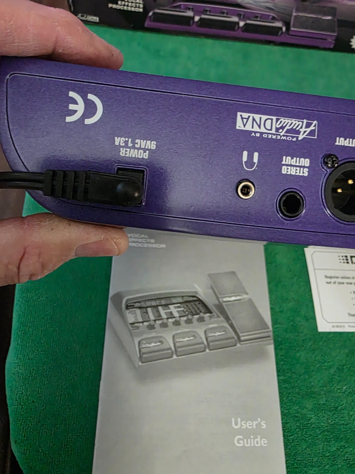 Digitech Vocal 300 modeling guitar foot pedal processor, manual A/C cord & box
