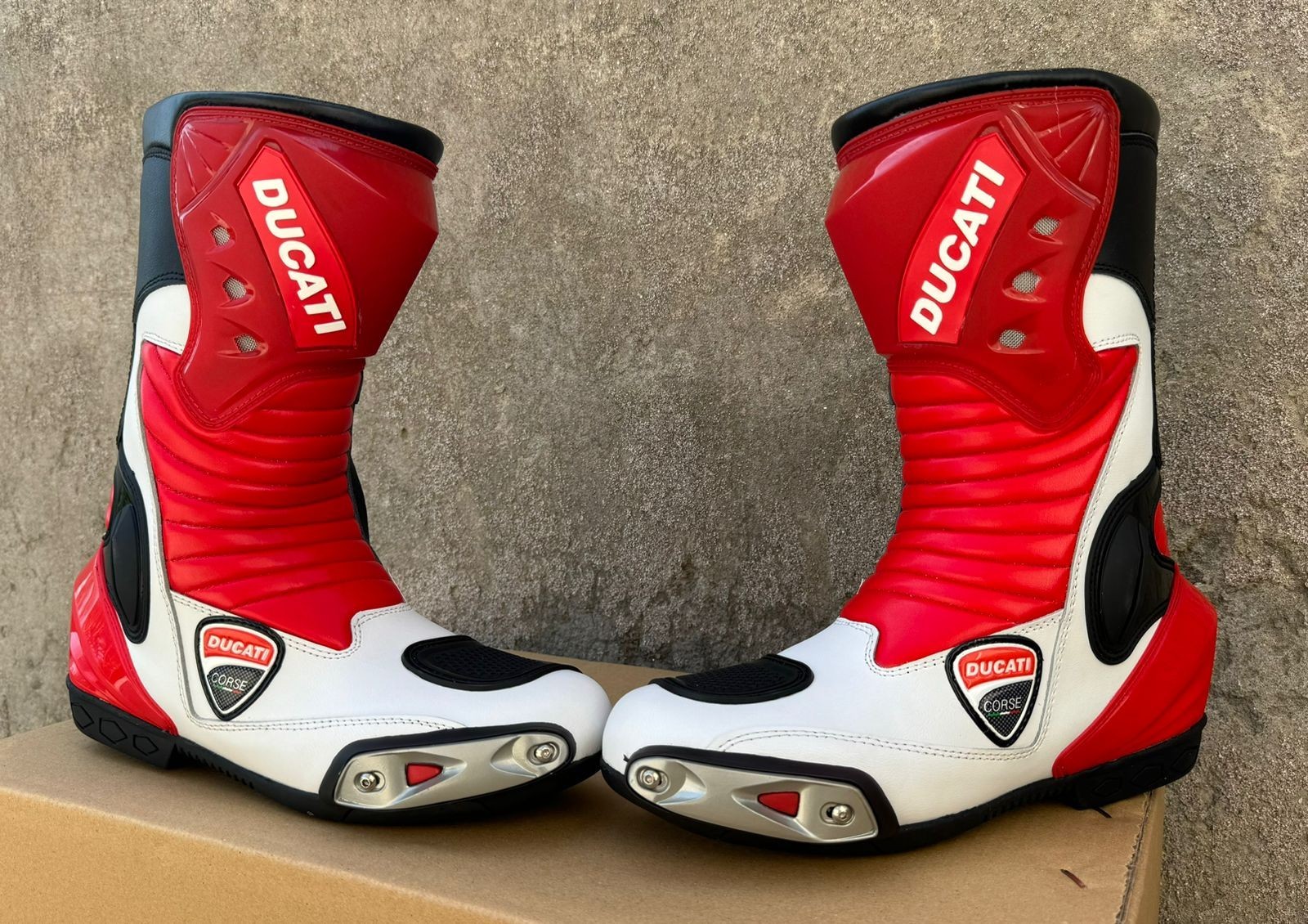 Ducati Leather Racing Boots for Motorcycles