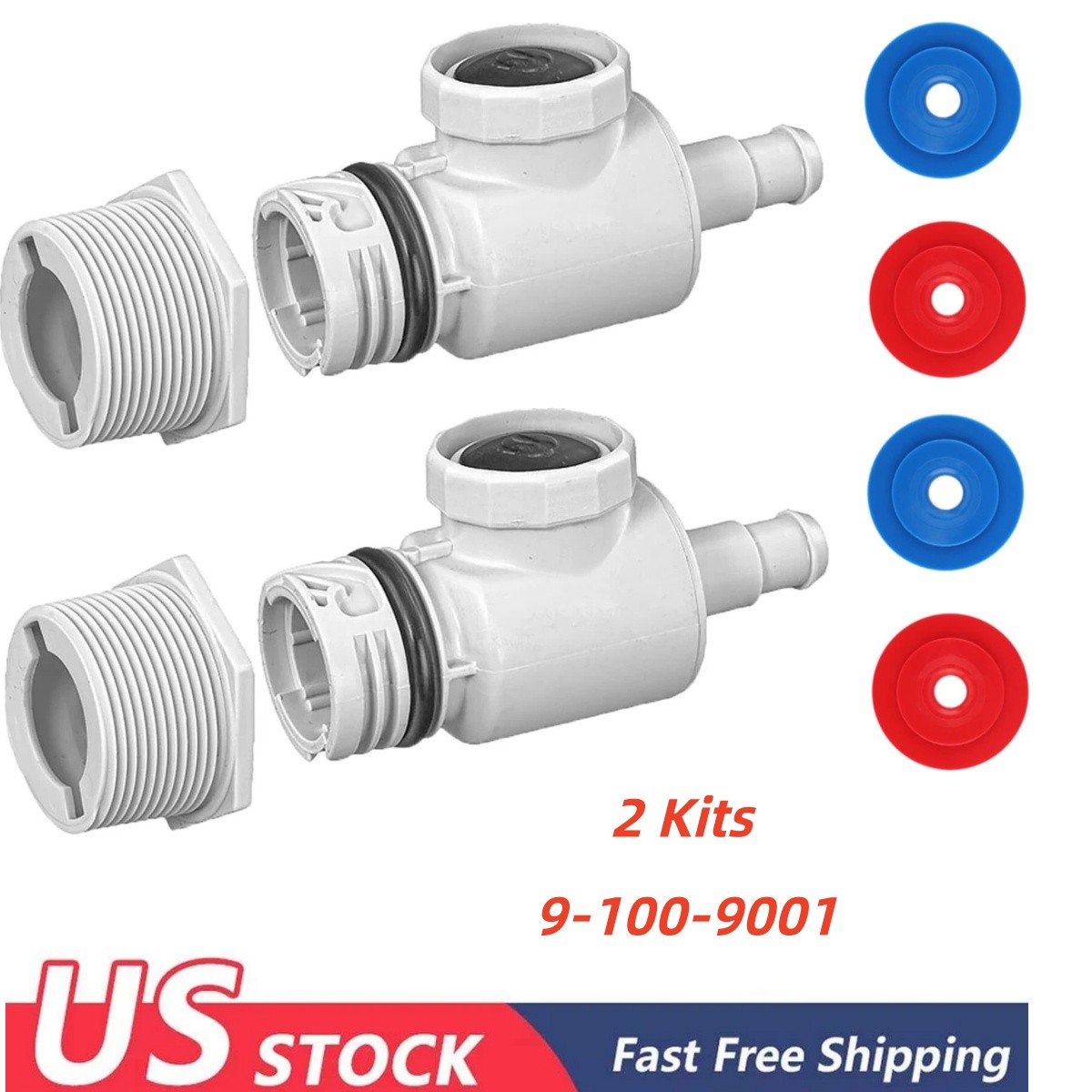 Universal Wall Fitting UWF Connector 9-100-9001 For Polaris 280/380 Pool Cleaner