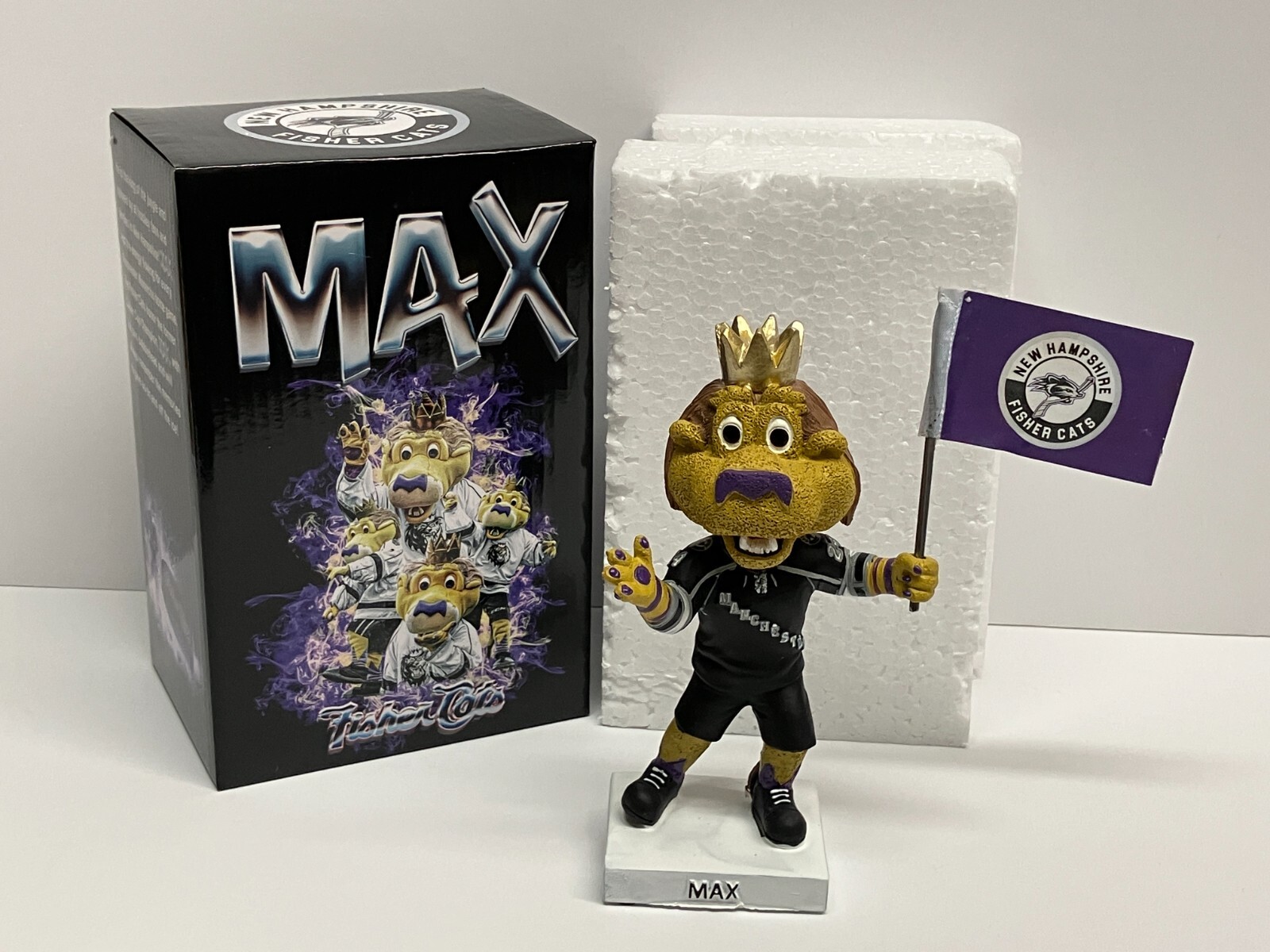 Monarchs Max Mascot Bobblehead 2024 New Hampshire Fisher Cats SGA Bobble (NEW)