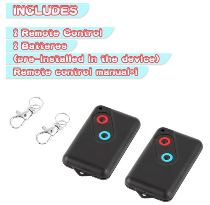 2pc 2211-L 2211-L(TX) GDOR2B for Guardian Garage Door Remote 303mhz/390mhz