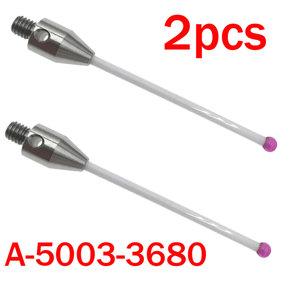 2pcs 3mm Ruby Ball M4 Thread L50mm Tungsten Carbide CMM Stylus A-5003-3680 HOT