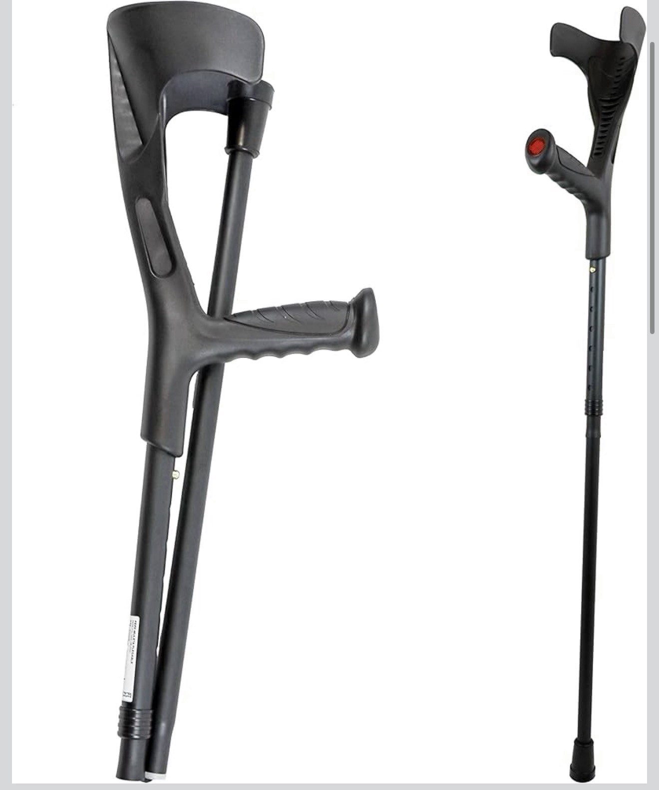 PEPE Mobility - Folding Crutches for Travel (X2 Unit, Open Cuff), Aluminum