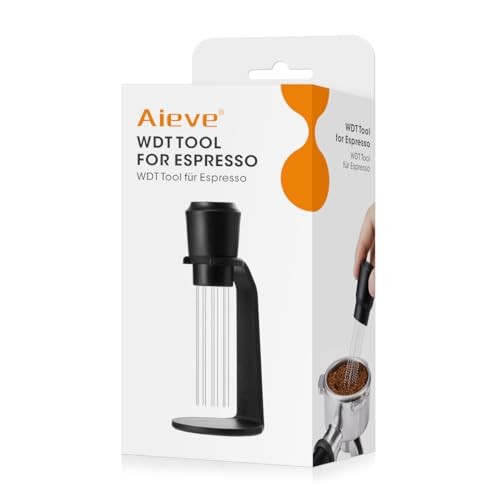 WDT Tool Espresso, Distribution Tool Espresso Accessories, 10 Black-Plastic