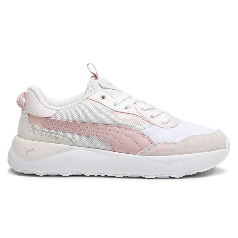 PUMA Runtamed Lace Up  Womens Grey, Pink, White Sneakers Casual Shoes 39232404