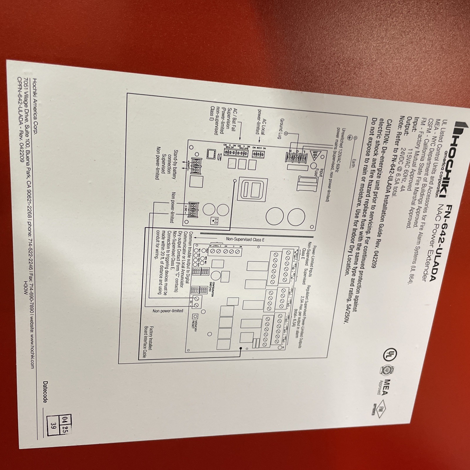 HOCHIKI FN-642-ULADA