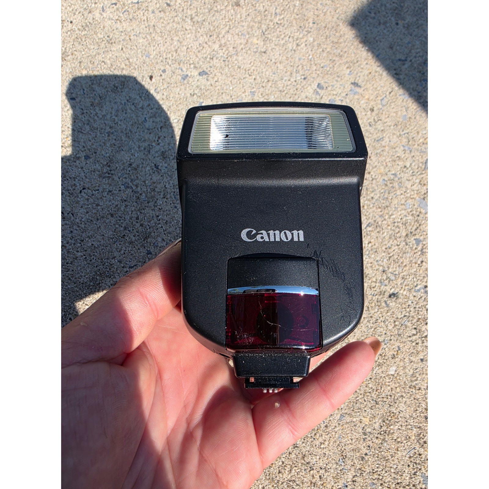 Canon Speedlite 220EX External Camera Flash E-TTL Black Made in Japan