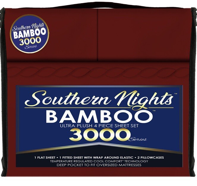 Southern Nights Bamboo 3000 4pc Sheet Set King Size