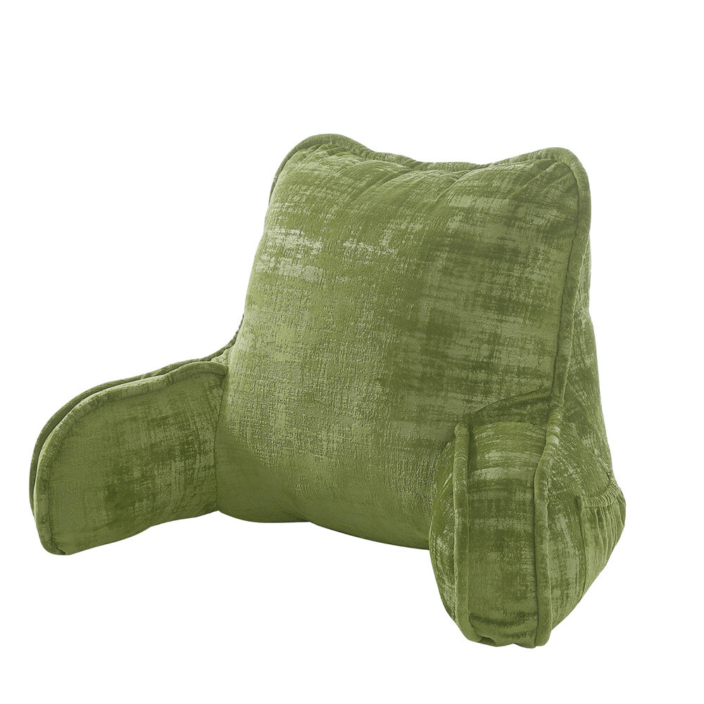 Multi Velvet Backrest Pillow Bed Cushion Support Reading Back Rest Arms Chair